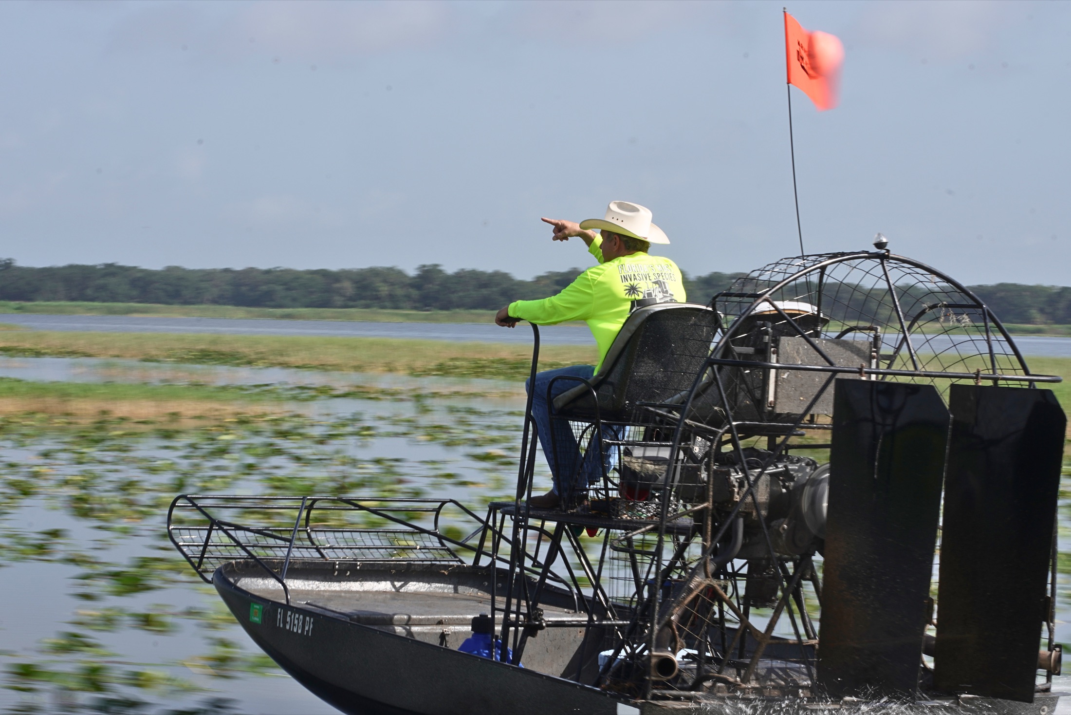 Bobby Williams on a Florida waterway.